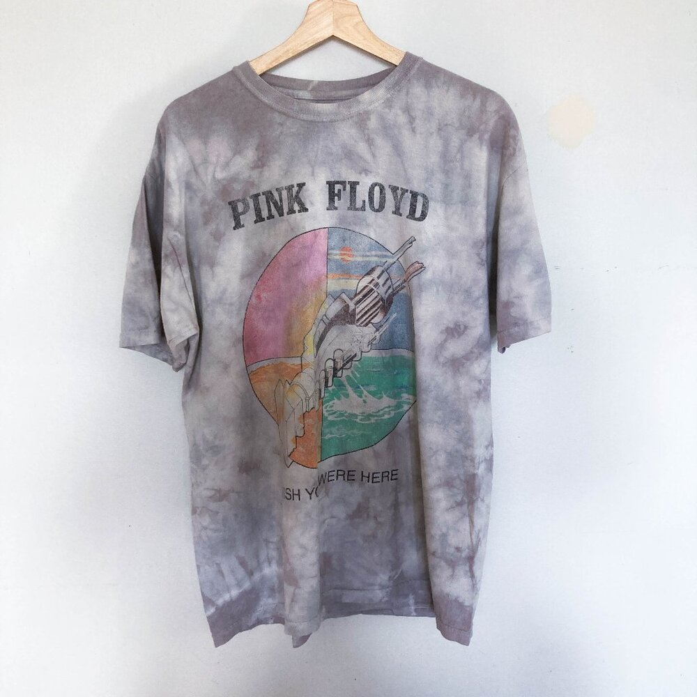 Pink Floyd Acid Wash Loose Fit Graphic Tee T shirt